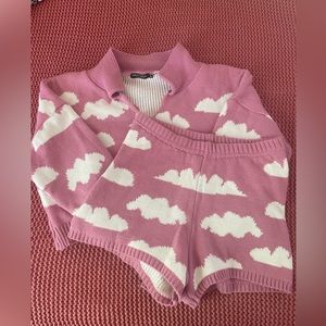 Nasty Gal Knit Cloud Lounge Set Size M